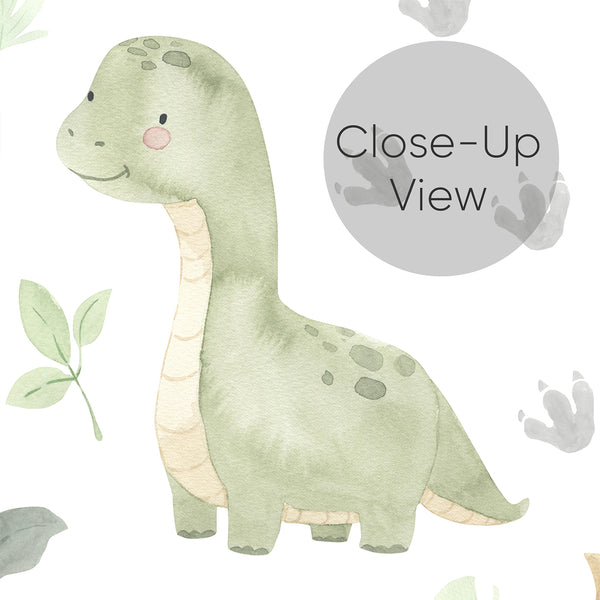 Dinosaur Floral Nursery Wallpaper L141