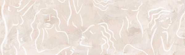 Beige Body Line Wall Mural AM015 - CostaCover - Peel and stick Removable Wallpaper - about walls - Abstract - Abstract Beige Gold Stripes Waves Removable Wallpaper near me