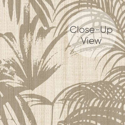 Beige Coastal Palm Wallpaper CC358