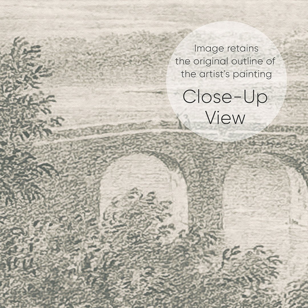 Gray Vintage Landscape Wall Mural AM084 – CostaCover