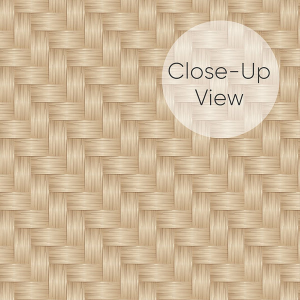 Rattan Weave Effect Style 3 Wallpaper A016 - CostaCover - Peel and stick Removable Wallpaper - about walls - abstract wallpaper - accent wallpaper
