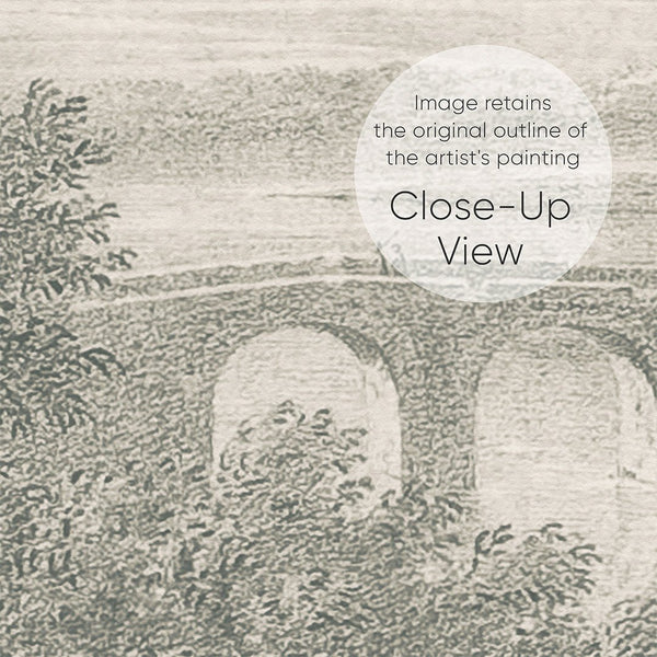 Gray Vintage Landscape Wall Mural AM084 - CostaCover - Peel and stick Removable Wallpaper - 3d wall painting - about walls - abstract forest