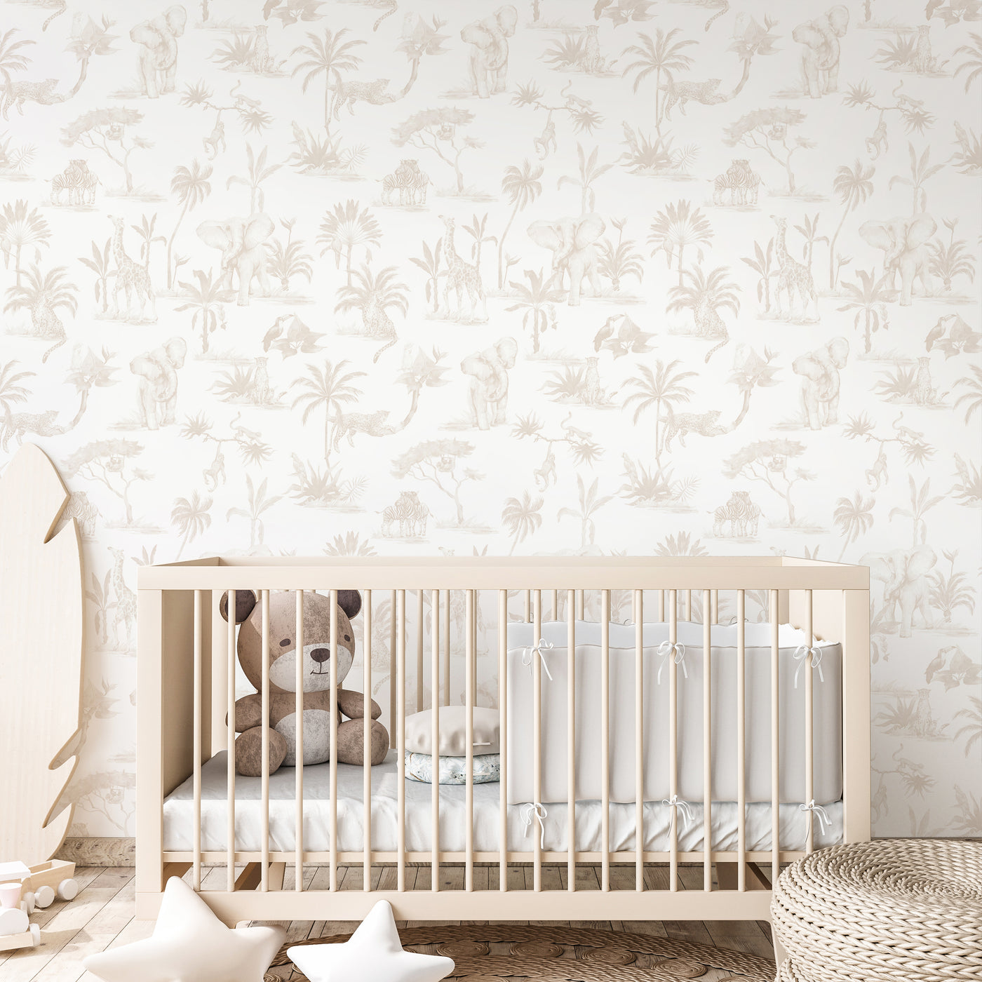 Beige Animal Print  Wallpaper CC339