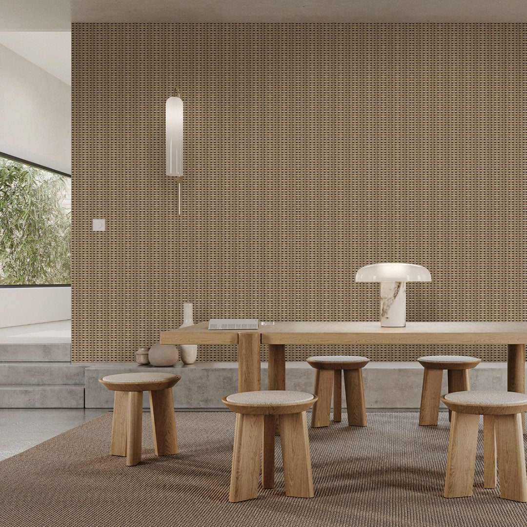 Rattan Weave Texture Wallpaper A015