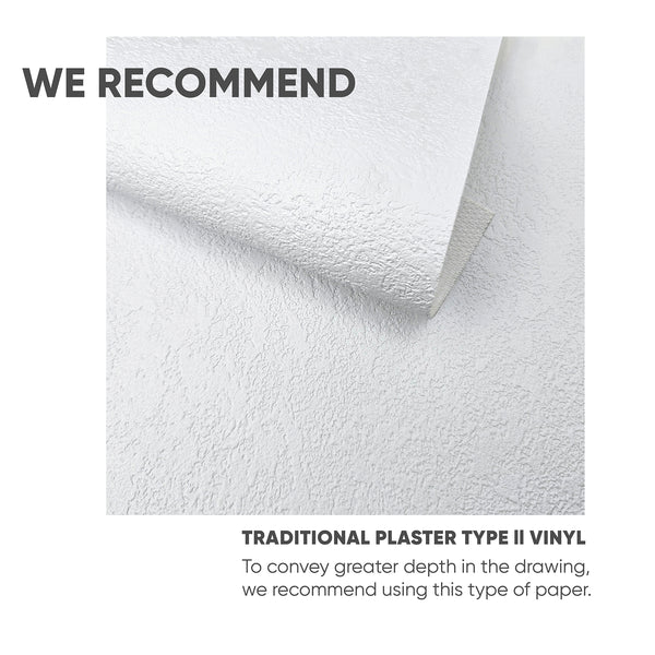 Material note: for greater depth in this design we recommend the Traditional Plaster (Type II Vinyl) material.