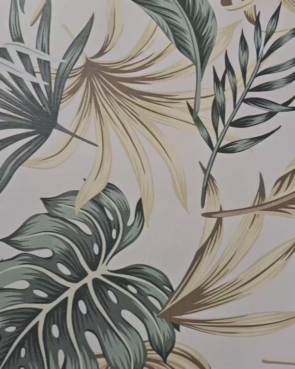 Tropical Palm Leaves Wallpaper CC027