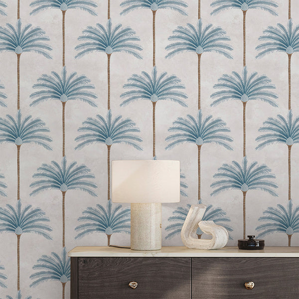 Blue Palm Tree Wallpaper A131
