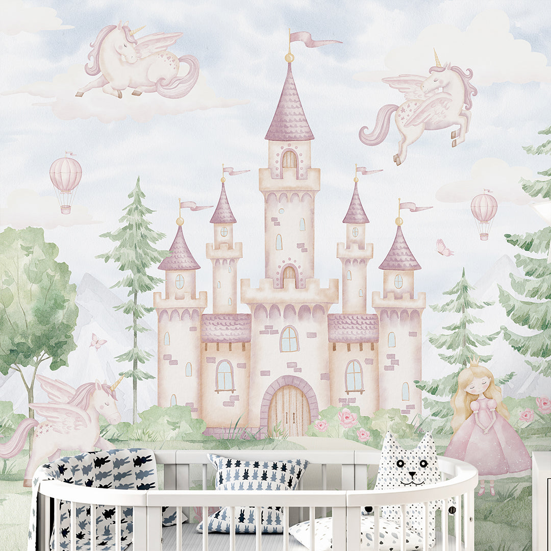 Magical Kingdom in Forest Wall Mural AM139