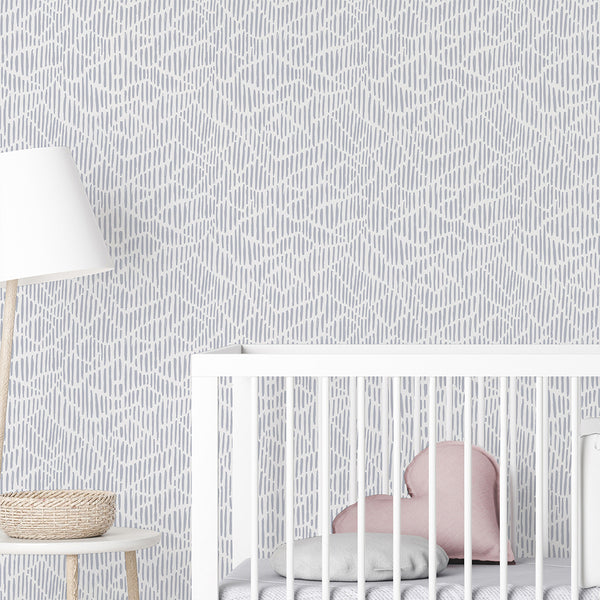 Blue Stroke Waves Wallpaper A101