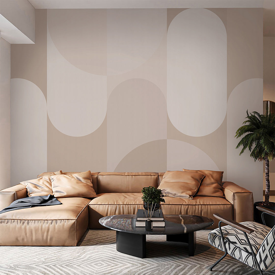 Abstract Beige Arches Wall Mural AM127