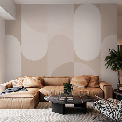 Abstract Beige Arches Wall Mural AM127