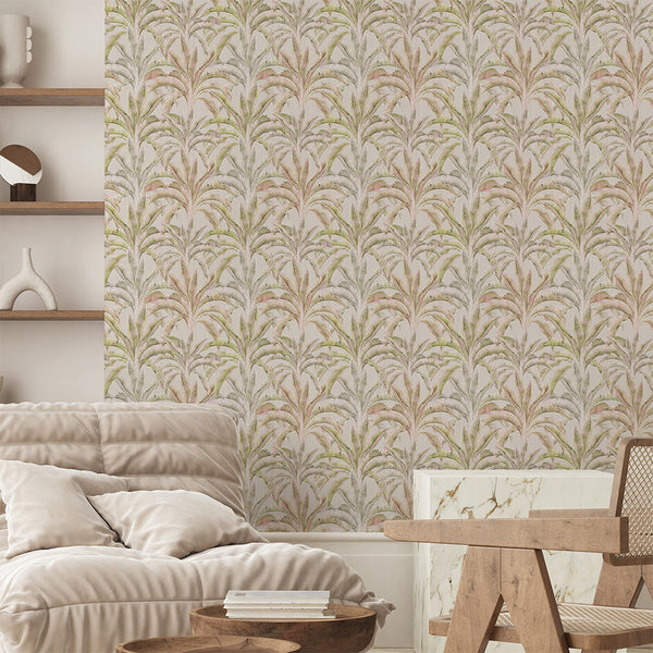 Pastel Banana Leaf Wallpaper A138