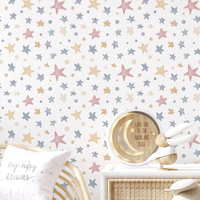 Colored Stars Wallpaper S120