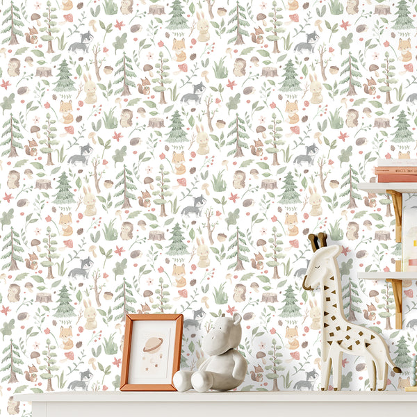 Woodland Nursery Wallpaper L134