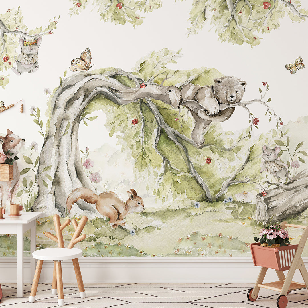 Fairy Forest & Animals Wall Mural WM051