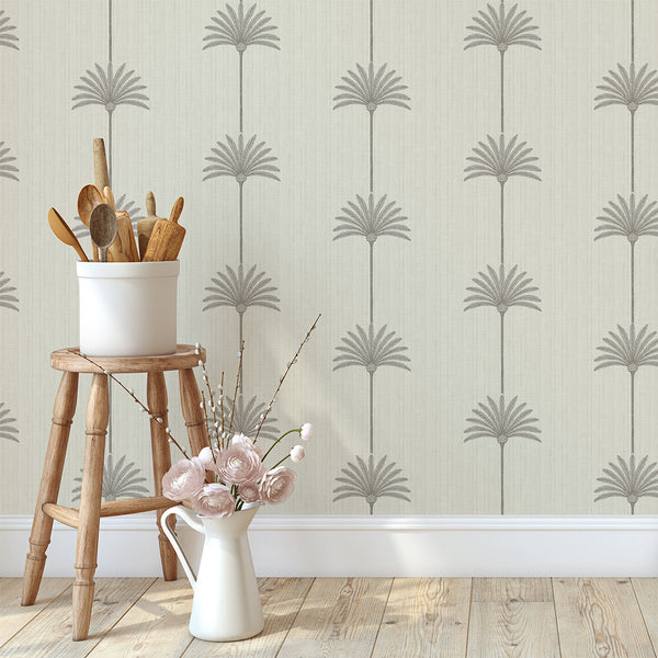 Neutral Palm Tree Wallpaper L001