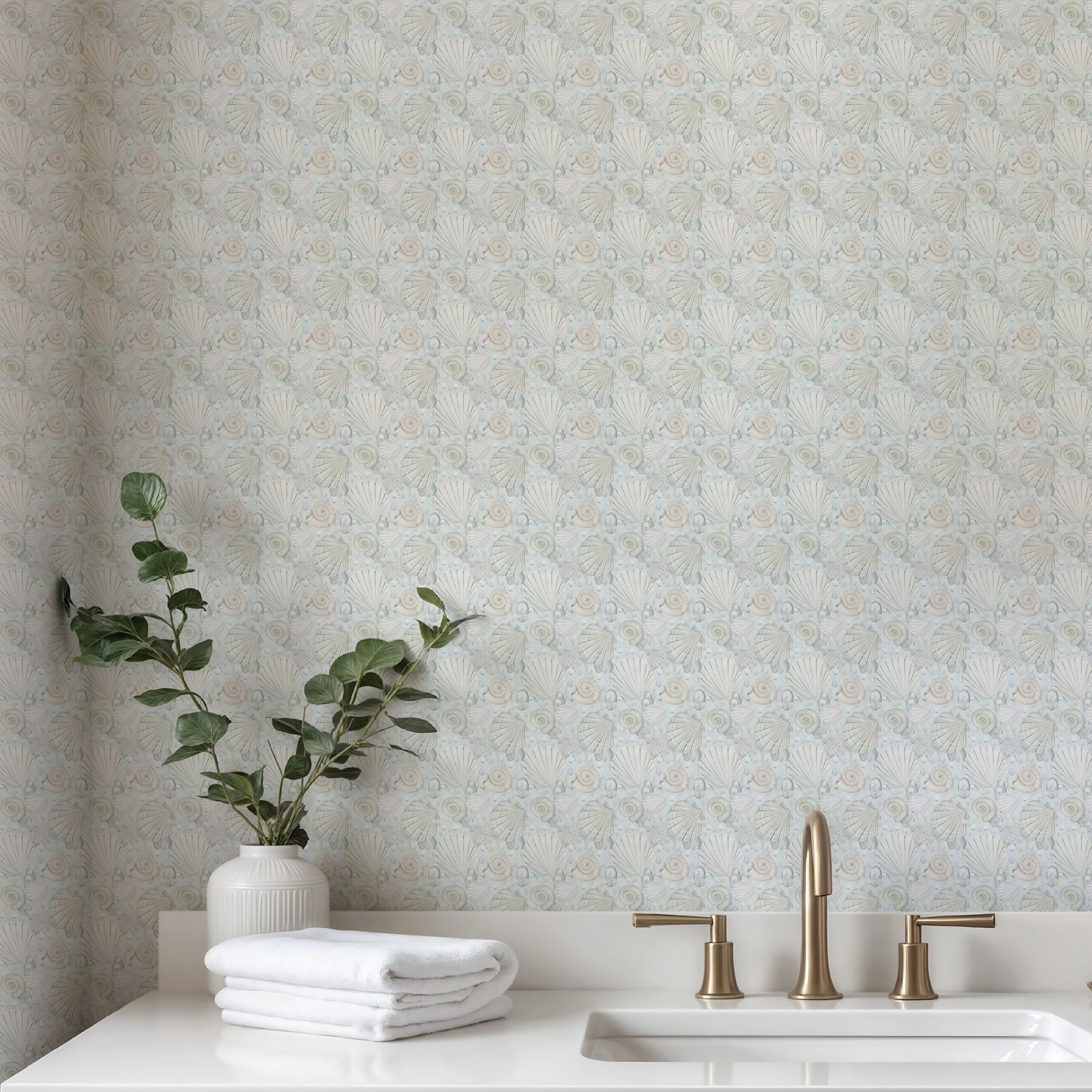 Coastal Seashell Wallpaper
