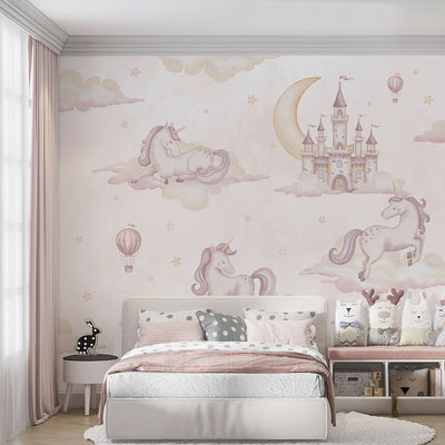 Dreamy Kingdom & Unicorn Wall Mural AM137