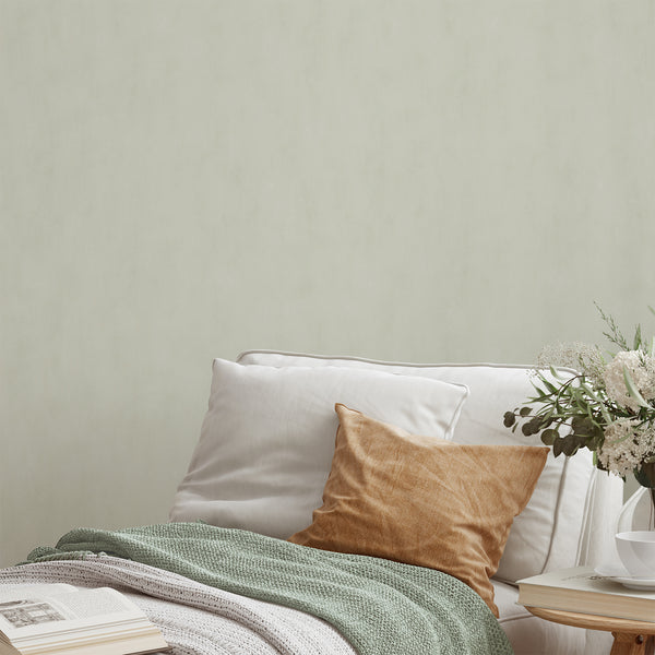 Light Green Plaster Look Wallpaper S150