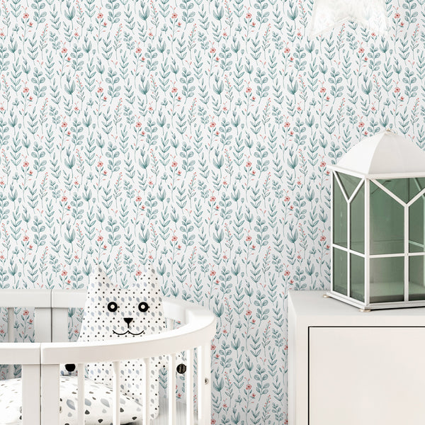 Delicate Floral Wallpaper A052