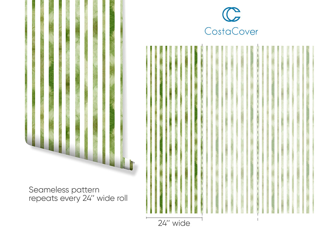 Green Vertical Lines Wallpaper CC264