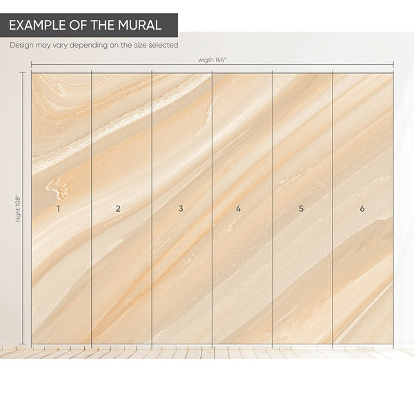 Beige Marble Texture Wall Mural CCM125 - CostaCover - Peel and stick Removable Wallpaper - abstract wallpaper - accent wallpaper - adhesive wallpaper