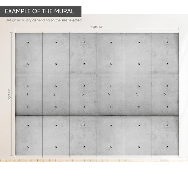 Gray Concrete Cement Wall Mural CCM097 - CostaCover - Peel and stick Removable Wallpaper - 3d wall murals - 3d wall painting - accent wallpaper