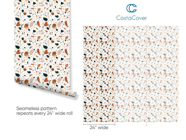 Colorful Texture Stones Wallpaper CC265 - CostaCover - Peel and stick Removable Wallpaper - 3d wall murals - Abstract - abstract wall art