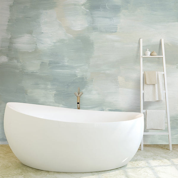 Green Brush Strokes Wall Mural CCM071 - CostaCover - Peel and stick Removable Wallpaper - 3d wall murals - Abstract - abstract wall art