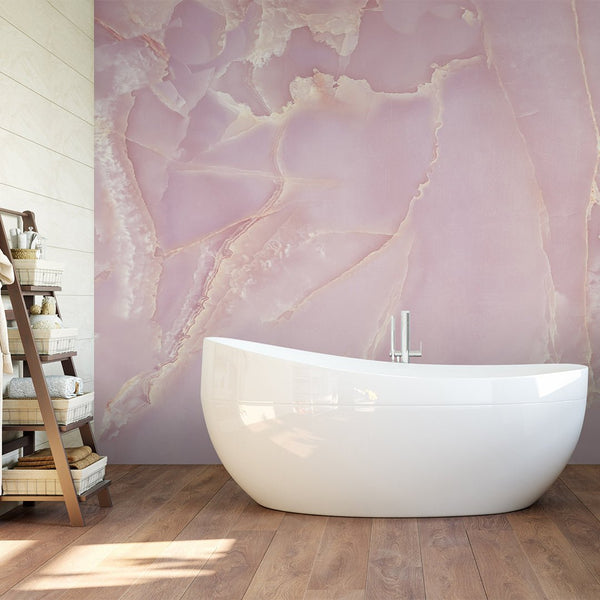 Pink Marble Texture Wall Mural CCM029 - CostaCover - Peel and stick Removable Wallpaper - accent wallpaper - adhesive wallpaper - bedroom interior