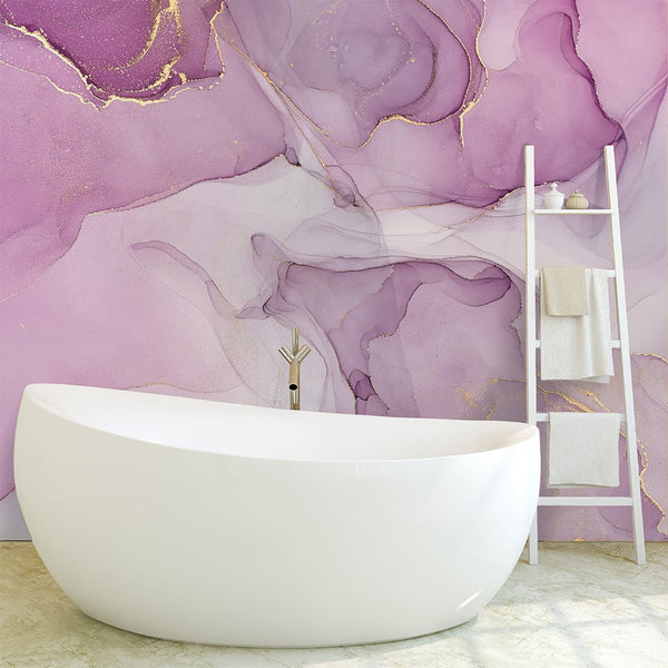 Pink Watercolor ink Wall Mural CCM042