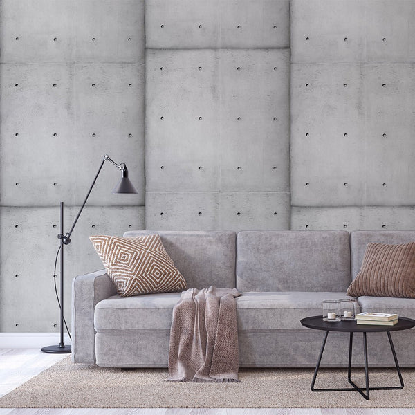 Gray Concrete Cement Wall Mural CCM096 - CostaCover - Peel and stick Removable Wallpaper - 3d wall murals - abstract wallpaper - accent wallpaper