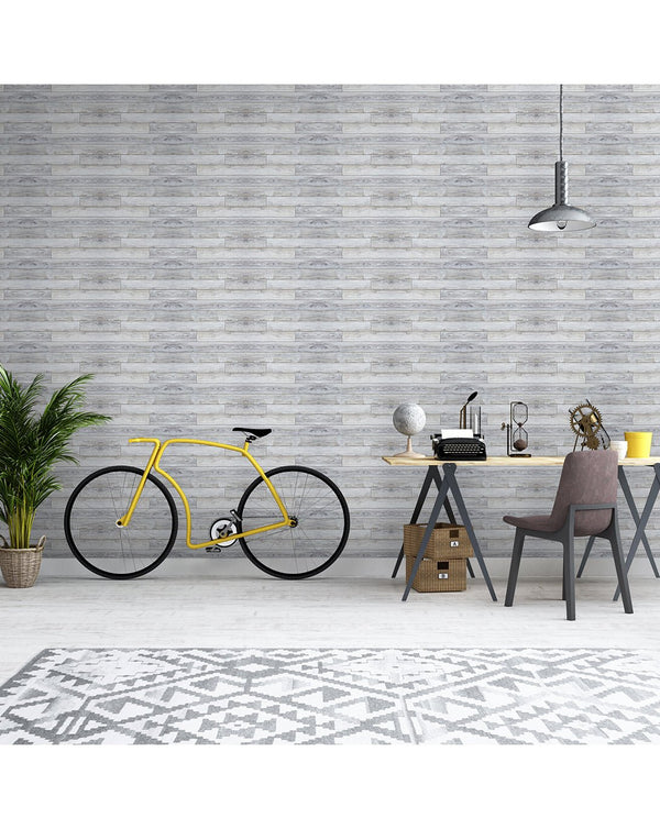 Distressed Wood Plank Wallpaper CC108 - CostaCover - Peel and stick Removable Wallpaper - adhesive wallpaper - Backsplash panels - bathroom wallpaper