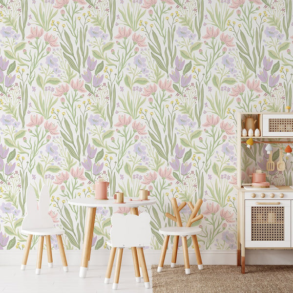 Pastel Flowers Wallpaper CC245
