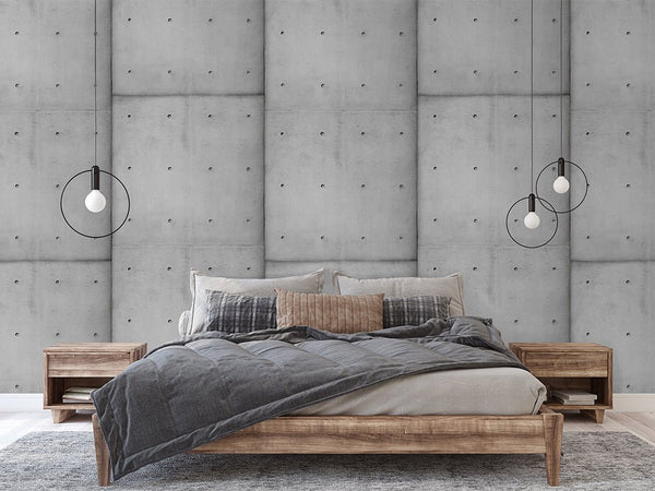 Gray Concrete Cement Wall Mural CCM096 - CostaCover - Peel and stick Removable Wallpaper - 3d wall murals - abstract wallpaper - accent wallpaper