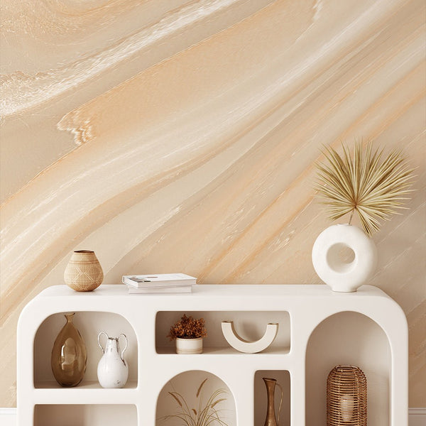 Beige Marble Texture Wall Mural CCM125 - CostaCover - Peel and stick Removable Wallpaper - abstract wallpaper - accent wallpaper - adhesive wallpaper