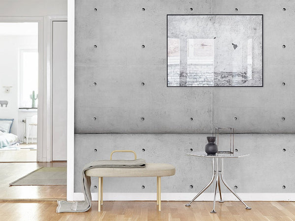 Gray Concrete Cement Wall Mural CCM097 - CostaCover - Peel and stick Removable Wallpaper - 3d wall murals - 3d wall painting - accent wallpaper