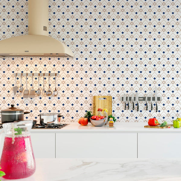 Geometric Diamond Bedroom Wallpaper CC124 - CostaCover-Peel and stick Removable Wallpaper-Abstract-abstract wallpaper-adhesive wallpaper