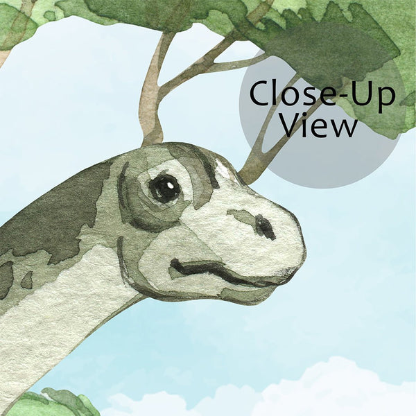 Dinosaurs & River Wall Mural CCM095 - CostaCover - Peel and stick Removable Wallpaper - accent wallpaper - adhesive wallpaper - children wallpaper