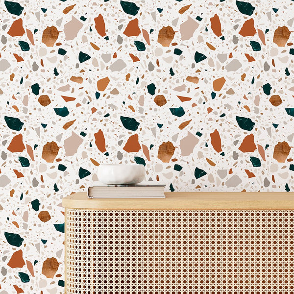 Colorful Texture Stones Wallpaper CC265 - CostaCover - Peel and stick Removable Wallpaper - 3d wall murals - Abstract - abstract wall art