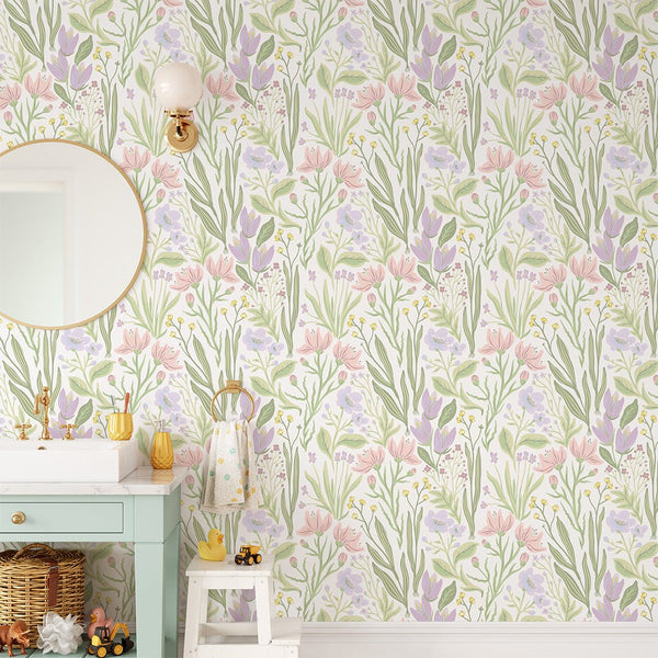 Pastel Flowers Wallpaper CC245