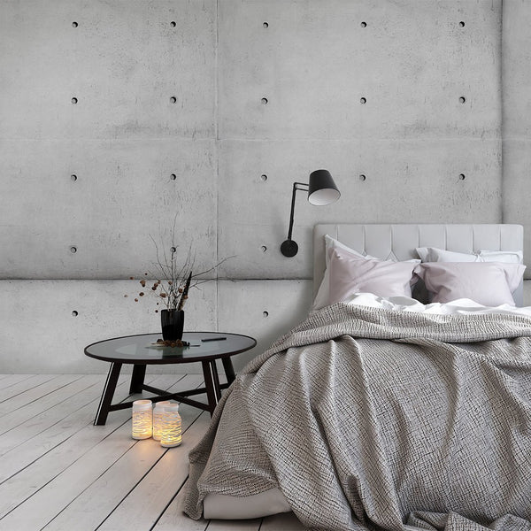 Gray Concrete Cement Wall Mural CCM097 - CostaCover - Peel and stick Removable Wallpaper - 3d wall murals - 3d wall painting - accent wallpaper