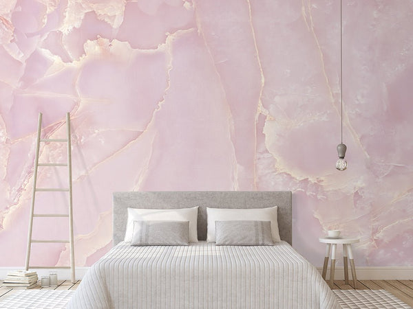 Pink Marble Texture Wall Mural CCM029 - CostaCover - Peel and stick Removable Wallpaper - accent wallpaper - adhesive wallpaper - bedroom interior