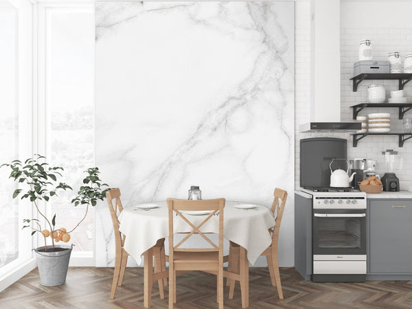 White & Gray Marble Texture Wall Mural CCM126 - CostaCover - Peel and stick Removable Wallpaper - abstract wallpaper - accent wallpaper - adhesive wallpaper