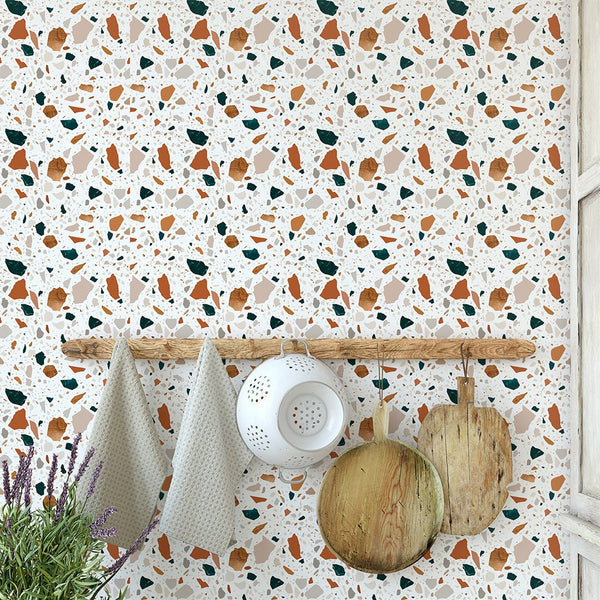 Colorful Texture Stones Wallpaper CC265 - CostaCover - Peel and stick Removable Wallpaper - 3d wall murals - Abstract - abstract wall art