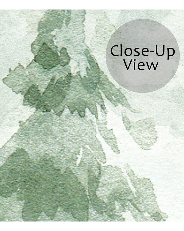 Green Watercolor Forest Wall Mural CCM111 - CostaCover - Peel and stick Removable Wallpaper - accent wallpaper - adhesive wallpaper - bedroom wallpaper