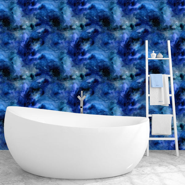 Magical Space & Stars Wallpaper CC098 - CostaCover - Peel and stick Removable Wallpaper - abstract wallpaper - accent wallpaper - adhesive wallpaper