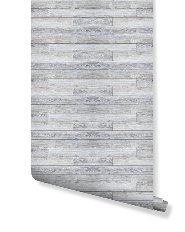 Distressed Wood Plank Wallpaper CC108 - CostaCover - Peel and stick Removable Wallpaper - adhesive wallpaper - Backsplash panels - bathroom wallpaper