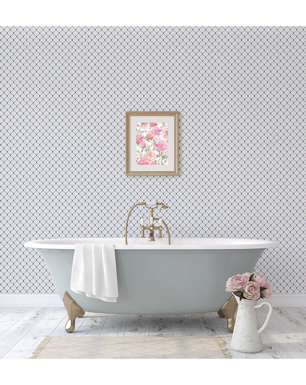 Art Deco Scallop Wallpaper CC123 - CostaCover - Peel and stick Removable Wallpaper - Abstract - abstract wallpaper - adhesive wallpaper