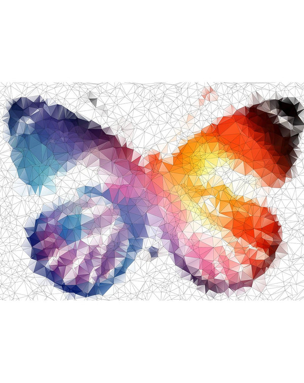 Colorful Abstract Butterfly Wall Mural CCM010 - CostaCover - Peel and stick Removable Wallpaper - Abstract - abstract wallpaper - adhesive wallpaper